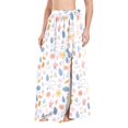 thumbnail image 1 of FORMRS Womens Long Sarong Beach Wrap Semi-Sheer Bikini Skirt Bathing Swimsuit Cover Up, Cartoon Doodles, 1 of 7