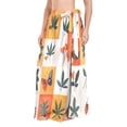thumbnail image 1 of FORMRS Womens Beach Sarong Semi-Sheer Bikini Wrap Skirt Swimsuit Cover-ups, Cartoon Plants, 1 of 7