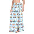 thumbnail image 1 of FORMRS Womens Long Sarong Beach Wrap Semi-Sheer Bikini Skirt Bathing Swimsuit Cover Up, Cartoon Train Pattern, 1 of 7