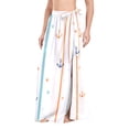 thumbnail image 1 of FORMRS Womens Long Sarong Beach Wrap Semi-Sheer Bikini Skirt Bathing Swimsuit Cover Up, Cute Nautical Pattern, 1 of 7