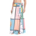 thumbnail image 1 of FORMRS Womens Long Sarong Beach Wrap Semi-Sheer Bikini Skirt Bathing Swimsuit Cover Up, Daisy Mosaic, 1 of 7