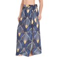 thumbnail image 1 of FORMRS Womens Beach Sarong Semi-Sheer Bikini Wrap Skirt Swimsuit Cover-ups, Elegance Art Pattern, 1 of 7
