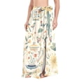 thumbnail image 1 of FORMRS Womens Long Sarong Beach Wrap Semi-Sheer Bikini Skirt Bathing Swimsuit Cover Up, Floral Birds Pattern, 1 of 7