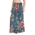 thumbnail image 1 of FORMRS Womens Long Sarong Beach Wrap Semi-Sheer Bikini Skirt Bathing Swimsuit Cover Up, Floral Christmas, 1 of 7