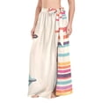 thumbnail image 1 of FORMRS Womens Long Sarong Beach Wrap Semi-Sheer Bikini Skirt Bathing Swimsuit Cover Up, Flying Planes, 1 of 7
