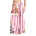 thumbnail image 1 of FORMRS Womens Long Sarong Beach Wrap Semi-Sheer Bikini Skirt Bathing Swimsuit Cover Up, Gingerbread Houses, 1 of 7