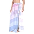 thumbnail image 1 of FORMRS Womens Beach Sarong Semi-Sheer Bikini Wrap Skirt Swimsuit Cover-ups, Light Blue Gradient, 1 of 7