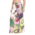 thumbnail image 1 of FORMRS Womens Long Sarong Beach Wrap Semi-Sheer Bikini Skirt Bathing Swimsuit Cover Up, Pink Raspberries, 1 of 7