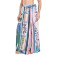 thumbnail image 1 of FORMRS Womens Long Sarong Beach Wrap Semi-Sheer Bikini Skirt Bathing Swimsuit Cover Up, Pink Seaside, 1 of 7