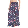 thumbnail image 1 of FORMRS Womens Long Sarong Beach Wrap Semi-Sheer Bikini Skirt Bathing Swimsuit Cover Up, Red Starry Pattern, 1 of 7