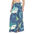 thumbnail image 1 of FORMRS Womens Beach Sarong Semi-Sheer Bikini Wrap Skirt Swimsuit Cover-ups, Sharks Pattern, 1 of 7