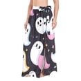 thumbnail image 1 of FORMRS Womens Long Sarong Beach Wrap Semi-Sheer Bikini Skirt Bathing Swimsuit Cover Up, White Halloween Ghost, 1 of 7