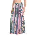 thumbnail image 1 of FORMRS Womens Long Sarong Beach Wrap Semi-Sheer Bikini Skirt Bathing Swimsuit Cover Up, Window Plants, 1 of 7