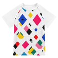 thumbnail image 1 of FORMRS Boys Rash Guard Short Sleeves Swim Shirt Quick Dry UPF 50+ Sun Protection, Sizes 3-12T, Cartoon Graphic, 1 of 6