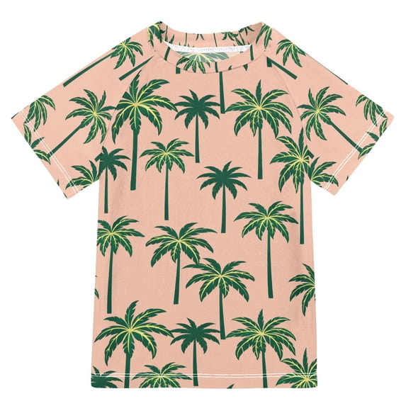 FORMRS Boys Rash Guard Short Sleeves Swim Shirt Quick Dry UPF 50+ Sun ...