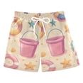 thumbnail image 1 of FORMRS Boys Swim Trunks Quick Dry Mesh Liner Boardshorts Sizes XS-XL, Blue Beach Toys Pattern, 1 of 7