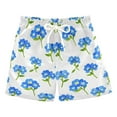 thumbnail image 1 of FORMRS Boys Swim Trunks Quick Dry Mesh Liner Boardshorts Sizes XS-XL, Blue Flowers Pattern, 1 of 7