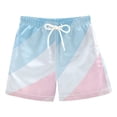 thumbnail image 1 of FORMRS Boys Swim Trunks Quick Dry Mesh Liner Boardshorts Sizes XS-XL, Blue Gradient, 1 of 7