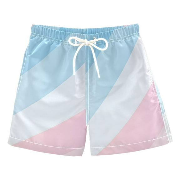 FORMRS Boys Swim Trunks Quick Dry Mesh Liner Boardshorts Sizes XS-XL, Blue Gradient