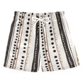 thumbnail image 1 of FORMRS Boys Swim Trunks Quick Dry Mesh Liner Boardshorts Sizes XS-XL, Brown Abstract Stripes, 1 of 7