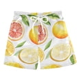 thumbnail image 1 of FORMRS Boys Swim Trunks Quick Dry Mesh Liner Boardshorts Sizes XS-XL, Candy Lemon, 1 of 7
