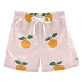 thumbnail image 1 of FORMRS Boys Swim Trunks Quick Dry Mesh Liner Boardshorts Sizes XS-XL, Cartoon Citrus, 1 of 7