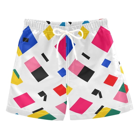 FORMRS Boys Swim Trunks Quick Dry Mesh Liner Boardshorts Sizes XS-XL, Cartoon Graphic