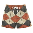 thumbnail image 1 of FORMRS Boys Swim Trunks Quick Dry Mesh Liner Boardshorts Sizes XS-XL, Checkered Pattern, 1 of 7