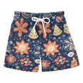 thumbnail image 1 of FORMRS Boys Swim Trunks Quick Dry Mesh Liner Boardshorts Sizes XS-XL, Christmas Splendor, 1 of 7
