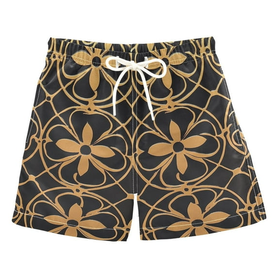 FORMRS Boys Swim Trunks Quick Dry Mesh Liner Boardshorts Sizes XS-XL, Classic Floral