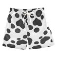 thumbnail image 1 of FORMRS Boys Swim Trunks Quick Dry Mesh Liner Boardshorts Sizes XS-XL, Cow Spots, 1 of 7