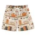 thumbnail image 1 of FORMRS Boys Swim Trunks Quick Dry Mesh Liner Boardshorts Sizes XS-XL, Fall Book Shelf, 1 of 7