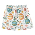 thumbnail image 1 of FORMRS Boys Swim Trunks Quick Dry Mesh Liner Boardshorts Sizes XS-XL, Floral Easter Eggs, 1 of 7