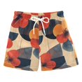thumbnail image 1 of FORMRS Boys Swim Trunks Quick Dry Mesh Liner Boardshorts Sizes XS-XL, Flowers Pattern, 1 of 7