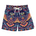 thumbnail image 1 of FORMRS Boys Swim Trunks Quick Dry Mesh Liner Boardshorts Sizes XS-XL, Geometric Eagle, 1 of 7