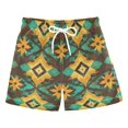 thumbnail image 1 of FORMRS Boys Swim Trunks Quick Dry Mesh Liner Boardshorts Sizes XS-XL, Geometric Patterns, 1 of 7