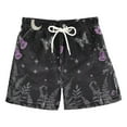 thumbnail image 1 of FORMRS Boys Swim Trunks Quick Dry Mesh Liner Boardshorts Sizes XS-XL, Gothic Floral Print, 1 of 7