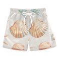 thumbnail image 1 of FORMRS Boys Swim Trunks Quick Dry Mesh Liner Boardshorts Sizes XS-XL, Gray Seashell, 1 of 7