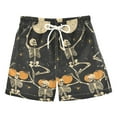 thumbnail image 1 of FORMRS Boys Swim Trunks Quick Dry Mesh Liner Boardshorts Sizes XS-XL, Halloween Dancing, 1 of 7