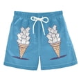 thumbnail image 1 of FORMRS Boys Swim Trunks Quick Dry Mesh Liner Boardshorts Sizes XS-XL, Ice Cream Cat, 1 of 7