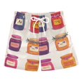 thumbnail image 1 of FORMRS Boys Swim Trunks Quick Dry Mesh Liner Boardshorts Sizes XS-XL, Jam Jars, 1 of 7