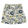 thumbnail image 1 of FORMRS Boys Swim Trunks Quick Dry Mesh Liner Boardshorts Sizes XS-XL, Light Floral, 1 of 7