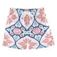 thumbnail image 1 of FORMRS Boys Swim Trunks Quick Dry Mesh Liner Boardshorts Sizes XS-XL, Mosaic Flowers Pattern, 1 of 7