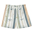 thumbnail image 1 of FORMRS Boys Swim Trunks Quick Dry Mesh Liner Boardshorts Sizes XS-XL, Nautical Pattern, 1 of 7