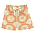 thumbnail image 1 of FORMRS Boys Swim Trunks Quick Dry Mesh Liner Boardshorts Sizes XS-XL, Orange Circle, 1 of 7