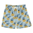 thumbnail image 1 of FORMRS Boys Swim Trunks Quick Dry Mesh Liner Boardshorts Sizes XS-XL, Pineapple Pattern, 1 of 7