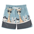 thumbnail image 1 of FORMRS Boys Swim Trunks Quick Dry Mesh Liner Boardshorts Sizes XS-XL, Pirate Animals, 1 of 7