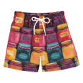 thumbnail image 1 of FORMRS Boys Swim Trunks Quick Dry Mesh Liner Boardshorts Sizes XS-XL, Purple Jar, 1 of 7