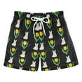 thumbnail image 1 of FORMRS Boys Swim Trunks Quick Dry Mesh Liner Boardshorts Sizes XS-XL, Rabbit Tulip Pattern, 1 of 7