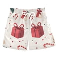 thumbnail image 1 of FORMRS Boys Swim Trunks Quick Dry Mesh Liner Boardshorts Sizes XS-XL, Red Christmas Gift Pattern, 1 of 7